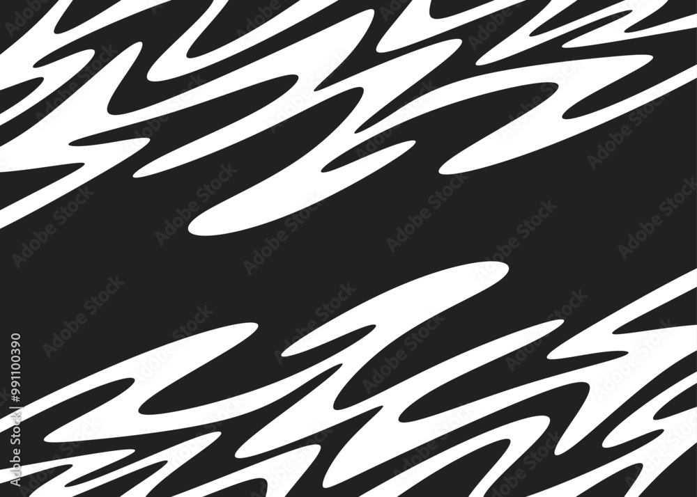 Poster abstract background with wavy lines pattern and with some copy space area