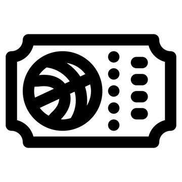 recommend clip art: Basketball Ticket Icon
