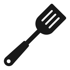 spatula silhouette vector illustration.
