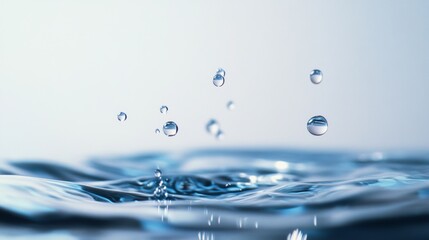 A splash of water with many small droplets
