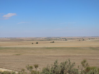 Fototapeta premium beautiful landscape plateau plain horizon grandeur field agriculture