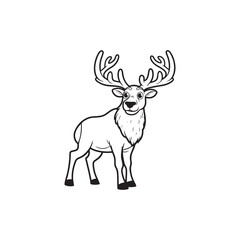 Cartoon Baby Alligators and Deer - Adorable Vector Art.