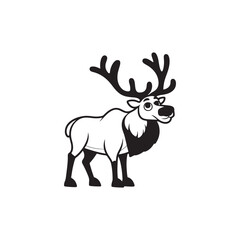 Obraz premium Friendly Baby Alligators and Deer - Playful Cartoon Vector Art.