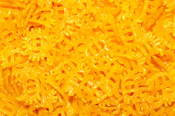 Brushwood in the form of crabs for cooking at home.Brushwood for cooking in hot oil.Chips for cooking.An appetizer for beer.