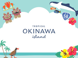 海と空の沖縄フレーム