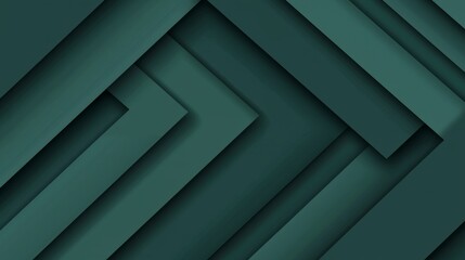Obraz premium 3D illustration with abstract green design and greenish background. A minimalistic design.