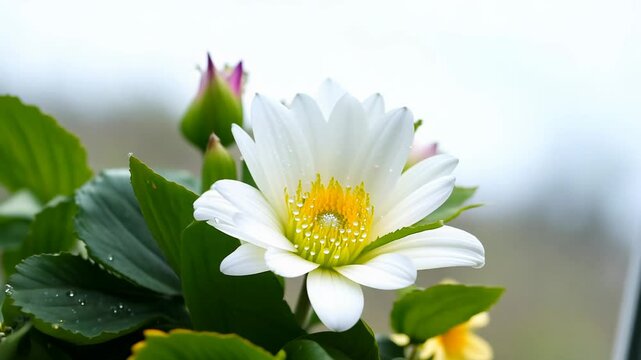 Soft light video that zooms in on a bouquet of fresh flowers on may day.