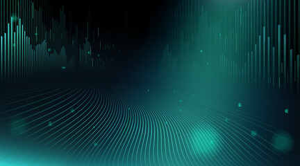 Stock market or forex trading graph in futuristic concept.