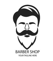 Barber Shop Iconic Logo Vector Logo Design