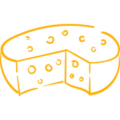 Hand Drawn Cheese Doodle