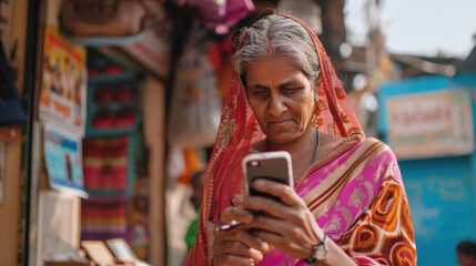 A bank promoting its digital services to rural areas, ensuring financial inclusion with easy access to mobile banking and remote customer support.