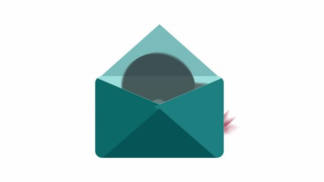 Mail Bomb - criminal activity elements isolated vector illustration