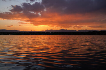 Fototapeta premium Sunset - Sloan's Lake - Colorado