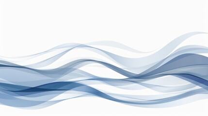 Abstract Blue Waves Background