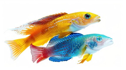 Fototapeta premium Colorful Fish Duo