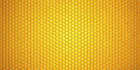 Abstract honeycomb yellow hexagon texture grille background for design projects and presentations