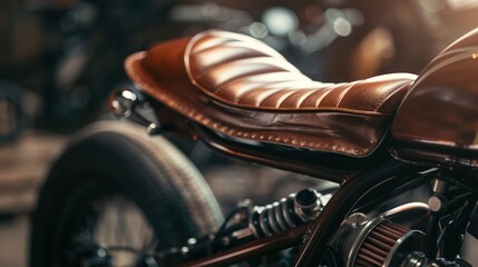 Vintage Motorcycle Seat Detail