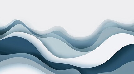 Obraz premium Abstract Blue Waves Design