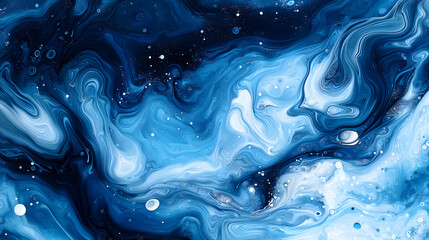 Abstract Blue Swirls