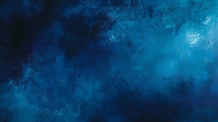 Fototapeta premium Dark blue textured background with copy space, resembling a painted wall or a stormy sky, creating a dramatic and mysterious atmosphere