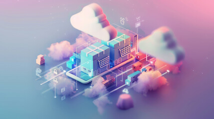 A cloud-based e-commerce solution providing a centralized platform for managing product listings, customer interactions, and logistics.