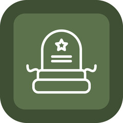 Grave Vector Icon Design