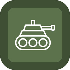 Tank Vector Icon Design