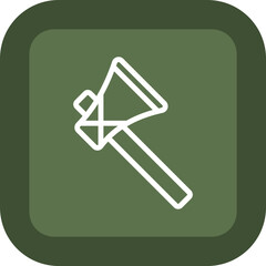 Stone Axe Vector Icon Design
