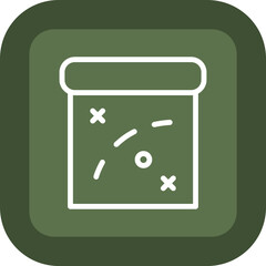 Treasure Map Vector Icon Design