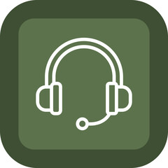 Headset Vector Icon Design