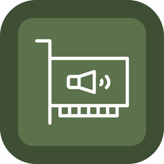 Sound Card Vector Icon Design