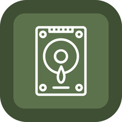 Hard Drive Vector Icon Design