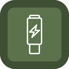 Thunderbolt Vector Icon Design
