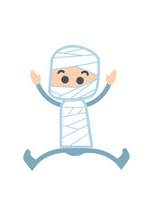 ハロウィンのコスプレをする子供