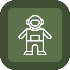 Space Suit Vector Icon Design