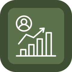 Bar Chart Vector Icon Design