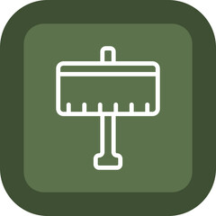 Road Sign Billboard Vector Icon Design