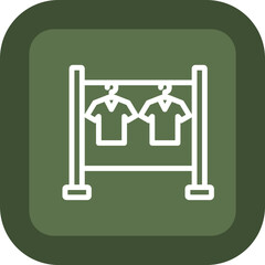 Clothes Rack Vector Icon Design