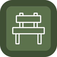Bench Vector Icon Design