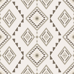 Ancient echoes Aztec geometric seamless patterns southwest Navajo Native American tribal ethnic colorful for textile printing