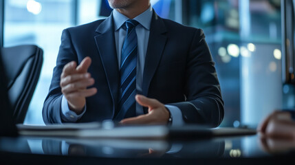 A presenter rehearsing their speech in front of a mirror, preparing for an important business meeting