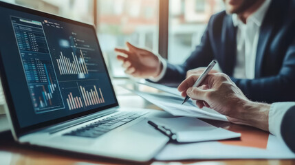 Colleagues sharing screens during a virtual meeting to review a presentation