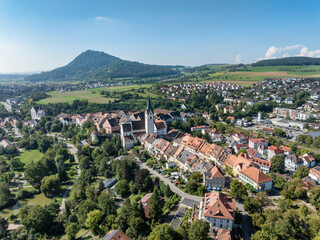 Luftbild von der Stadt Engen im Hegau