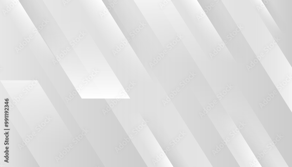 Canvas Prints smooth gray silver paper geometric shapes design concept white abstract background