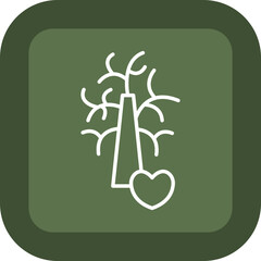 hug Tree Vector Icon Design