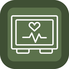 Electrocardiogram Icon Design