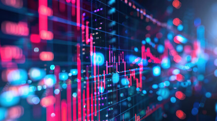 Obraz premium A digital platform showing real-time updates on investment opportunities across sectors like healthcare, fintech, and renewable energy.