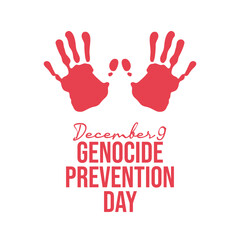 Genocide Prevention Day vector design template good for celebration usage. Genocide Prevention Day design. flat design. eps 10.