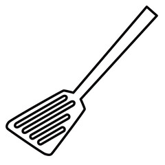 シンプルなフライ返しのイラスト