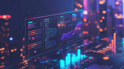 A digital platform where angel investors review potential startups, with profiles showing growth potential and financial needs.